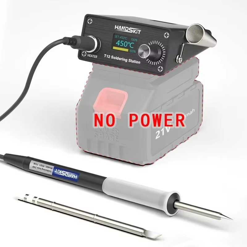 Electronics Repair Parts - สถานีบัดกรีดิจิตอล T12 พร้อมระบบควบคุมอุณหภูมิ LCD - ชุดเครื่องมือปรับปรุงแบบพกพาสําหรับการซ่อมอิเล็กทรอนิกส์