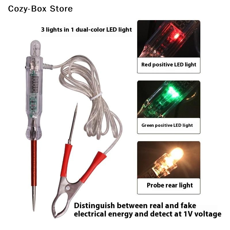 Circuit Test Pencil - [ZY]6V-36V ปากกาทดสอบแรงดันไฟฟ้า โพรบ โคมไฟ LED สองสี