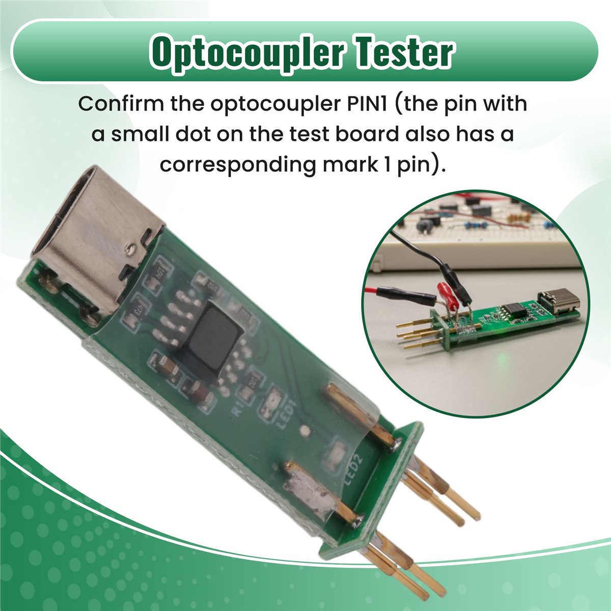 Electronics Repair Online - เครื่องทดสอบออปโตคัปเปลอร์ A46U อุปกรณ์ตรวจสอบออปโตคัปเปลอร์ เครื่องมือทดสอบออนไลน์ โมดูลทดสอบ อุปกรณ์ซ่อมอิเล็กทรอนิกส์สำหรับออ