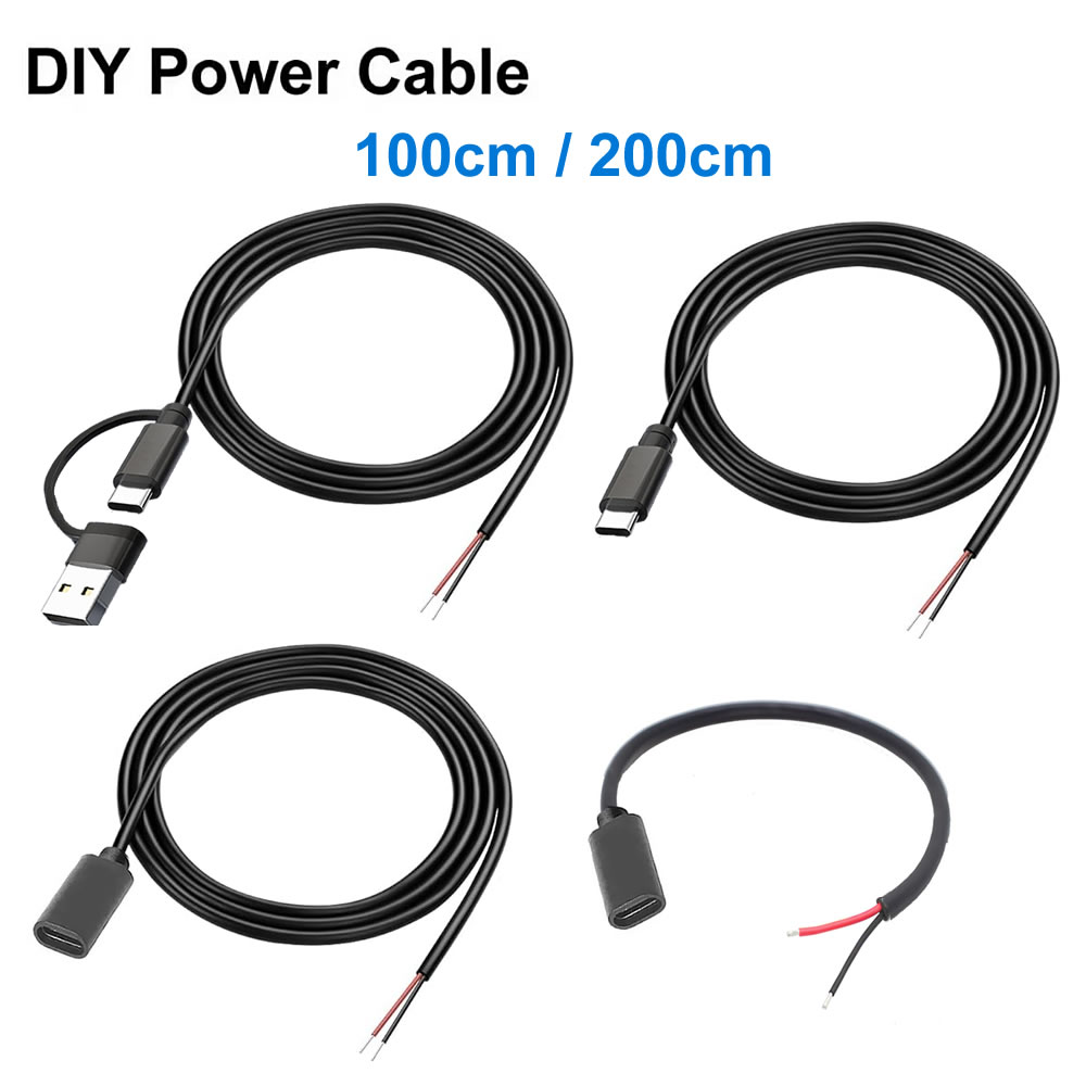 Electronics Repair Glasses - DC 2 พินสายไฟ USB และประเภท C