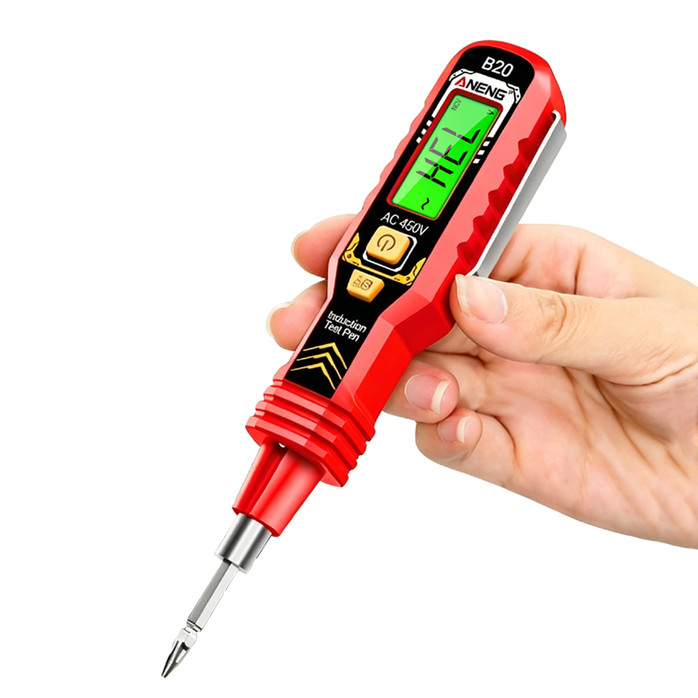 Circuit Test Pencil - ปากกาวัดแรงดันไฟฟ้า ANENG B20 พร้อมไขควงสองหัว ไขควงปากแฉก ไขควงปากแบน