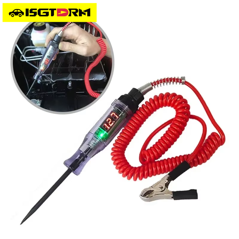 Circuit Test Pencil - เครื่องทดสอบวงจรไฟรถยนต์ รถบรรทุก 6V-24V ปากกาทดสอบวินิจฉัยรถยนต์ พร้อมหลอดไฟ ปากกาวัดไฟฟ้า