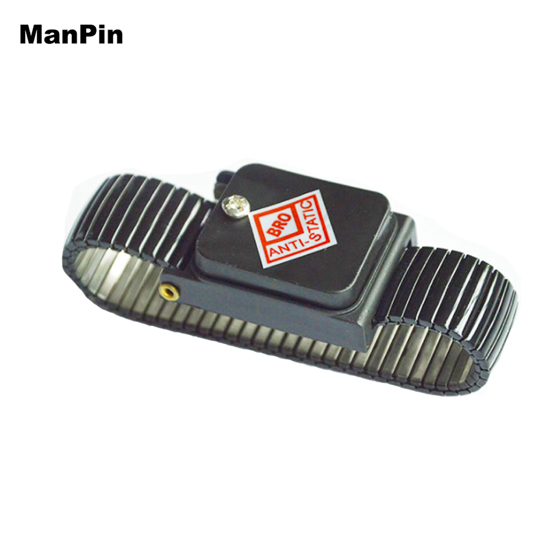 Electronic Repair - สายรัดข้อมือไฟฟ้าสถิตสายปล่อยไฟฟ้าสถิตสายรัดข้อมือนำกลับมาใช้ใหม่เครื่องมือซ่อมโทรศัพท์แบบปรับได้