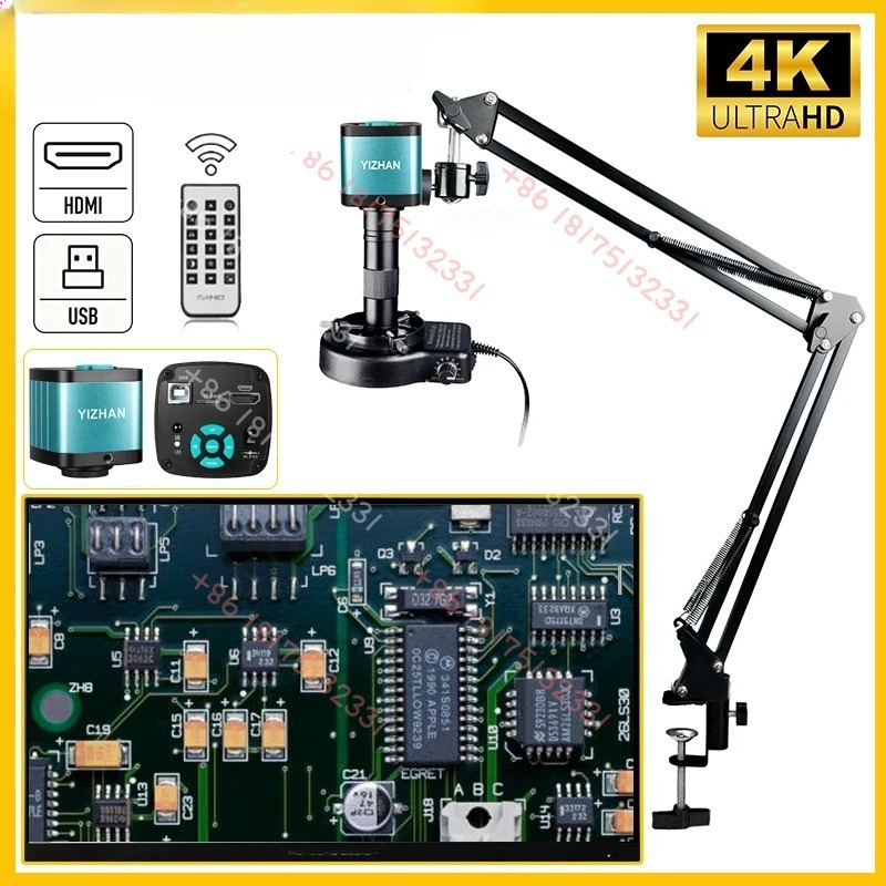 Electronic Repair - กล้องจุลทรรศน์ดิจิตอลอิเล็กทรอนิกส์ YIZHAN 4K 48MP HD สำหรับงานบัดกรี