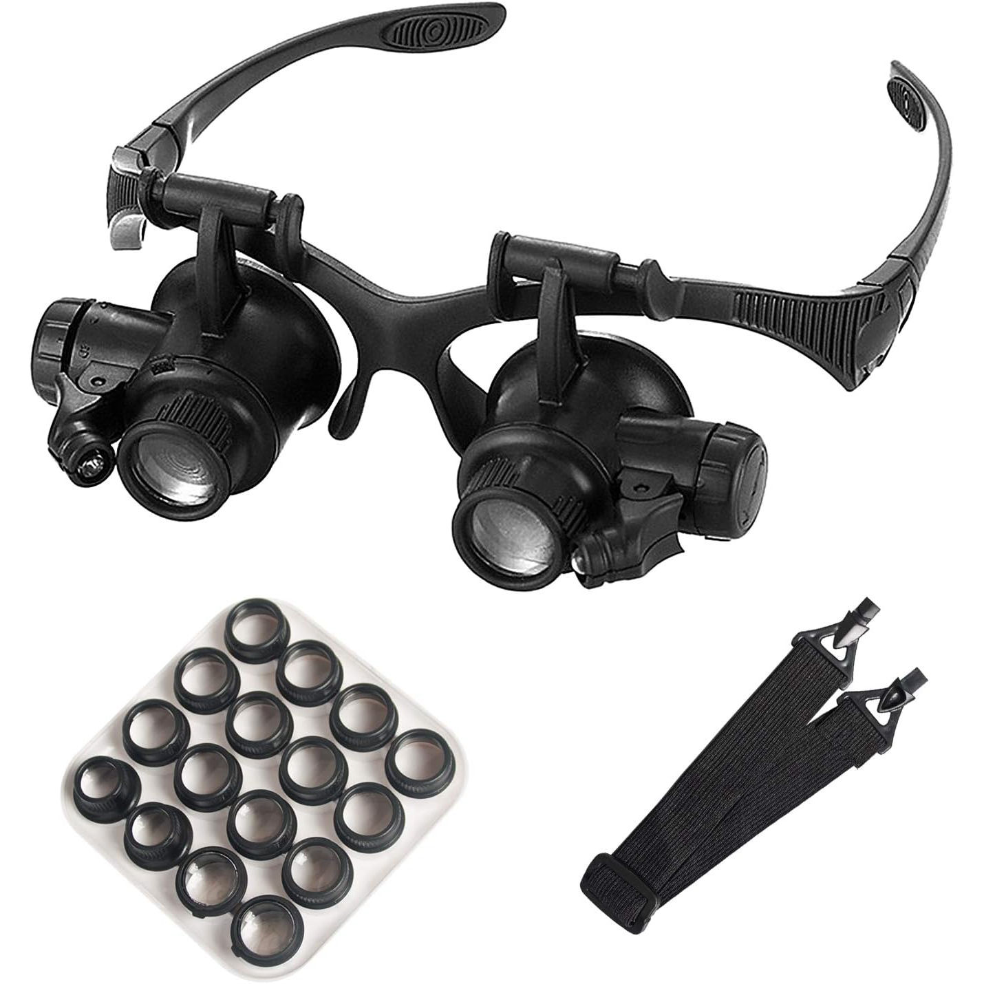 หัวแว่นขยาย LED Light แว่นขยาย - Electronics Repair Glasses บทวิจารณ์และราคา