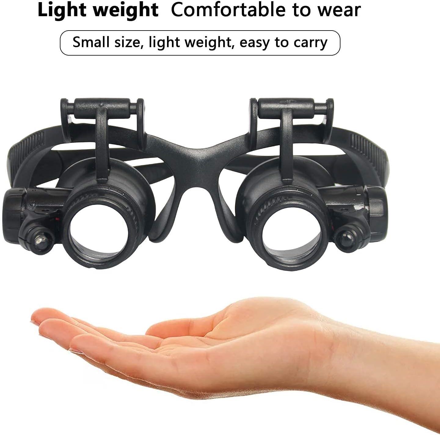 หัวแว่นขยาย LED Light แว่นขยาย - Electronics Repair Glasses บทวิจารณ์และราคา