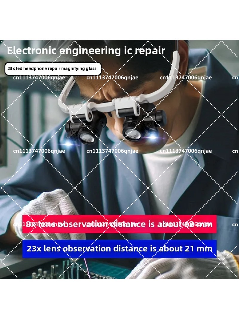 แว่นขยายแบบสวมศีรษะ 23 เท่า พร - Electronics Repair Glasses บทวิจารณ์และราคา