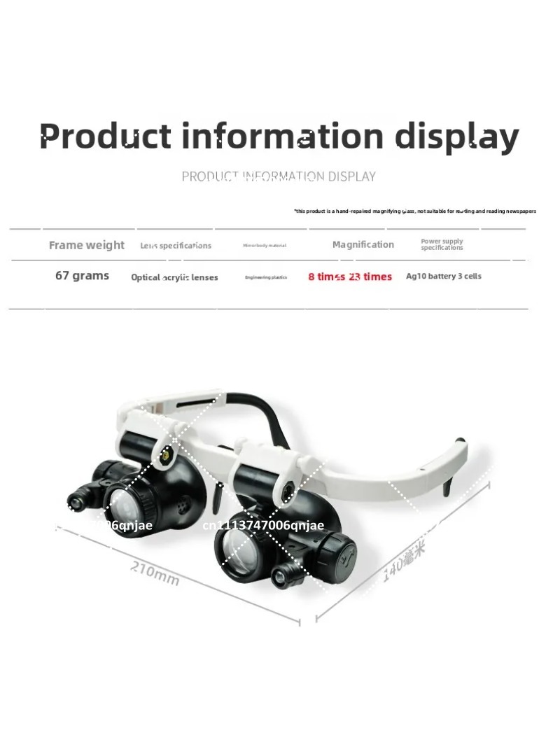 แว่นขยายแบบสวมศีรษะ 23 เท่า พร - Electronics Repair Glasses บทวิจารณ์และราคา