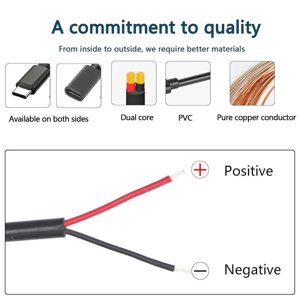 DC 2 พินสายไฟ USB และประเภท C  - Electronics Repair Glasses บทวิจารณ์และราคา