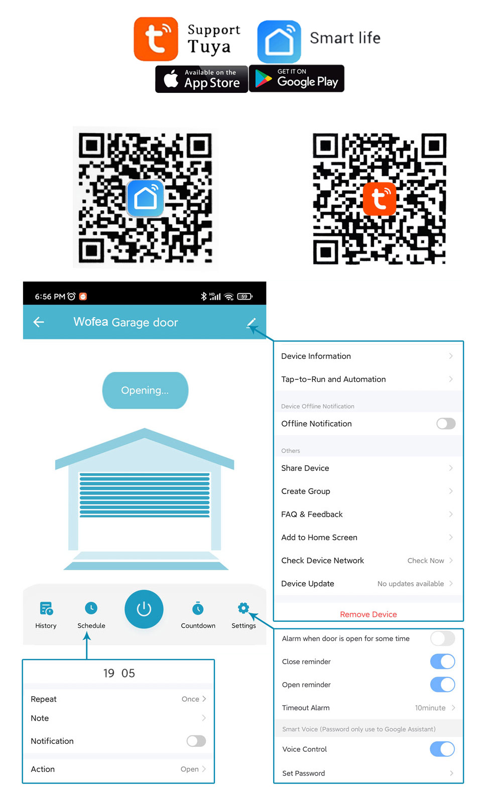 Wofea Tuya Smart WIFI 2.4G ตัว - Phone Opening Tool บทวิจารณ์และราคา