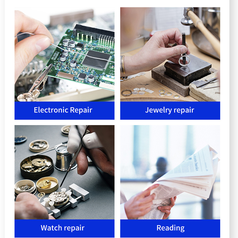 LED แว่นขยายแว่นขยายมืออาชีพแว - Electronics Repair Glasses บทวิจารณ์และราคา