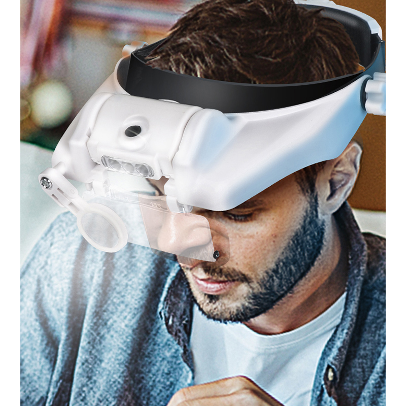 LED แว่นขยายแว่นขยายมืออาชีพแว - Electronics Repair Glasses บทวิจารณ์และราคา